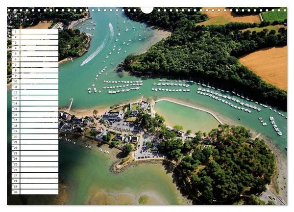 Produktbild: Le Golfe du Morbihan vu du ciel (Calendrier mural 2026 DIN A3 vertical), CALVENDO calendrier mensuel