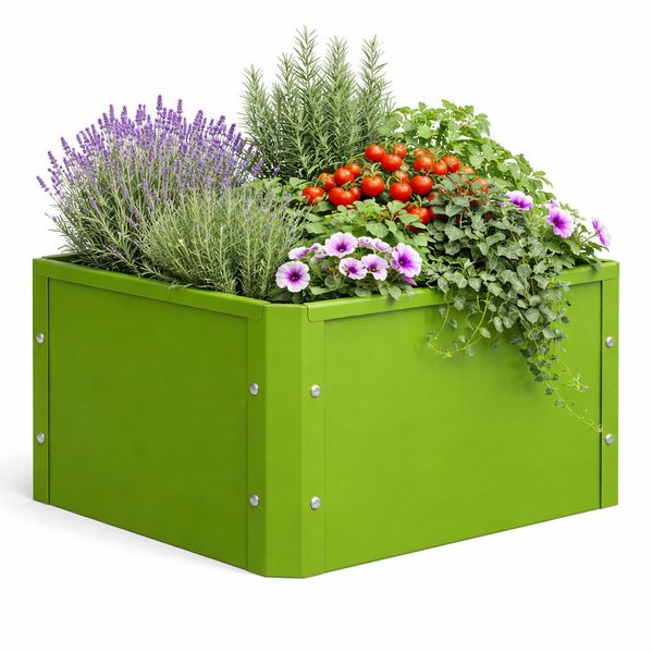 Produktbild: Metall Pflanzkasten Blumenkasten 50x40 Balora M