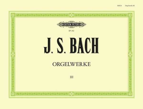 Produktbild: Orgelwerke in 9 B&auml;nden - Band 3