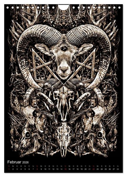 Produktbild: BLOODBOY/DARK ILLUSTRATION (Wandkalender 2026 DIN A4 hoch), CALVENDO Monatskalender