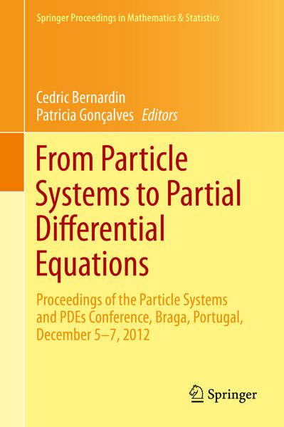 Produktbild: From Particle Systems to Partial Differential Equations