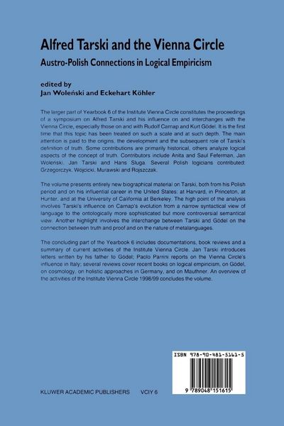 Produktbild: Alfred Tarski and the Vienna Circle