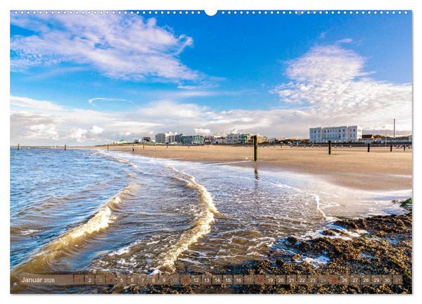 Produktbild: INSELLIEBE NORDERNEY (hochwertiger Premium Wandkalender 2026 DIN A2 quer), Kunstdruck in Hochglanz