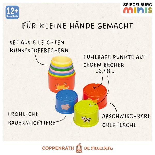Produktbild: Stapelbecher Bauernhof / Spiegelburg minis