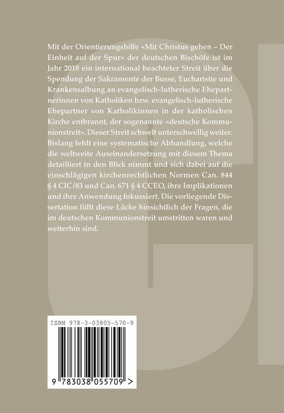 Produktbild: Can. 844 &sect; 4 CIC/83 und Can. 671 &sect; 4 CCEO im Licht des Kommunionstreits der deutschen Bisch&ouml;fe