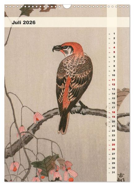 Produktbild: Ohara Koson - Gefiederte Sch&ouml;nheiten (Wandkalender 2026 DIN A3 hoch), CALVENDO Monatskalender