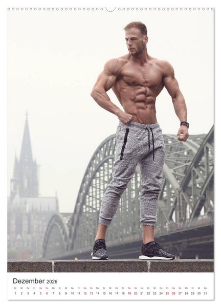 Produktbild: Men's Physique (hochwertiger Premium Wandkalender 2026 DIN A2 hoch), Kunstdruck in Hochglanz