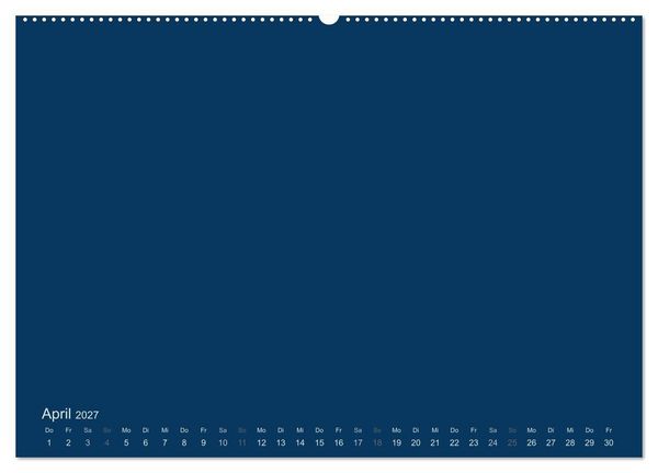 Produktbild: Bastelkalender - Dunkelblau (Wandkalender 2027 DIN A2 quer), CALVENDO Monatskalender