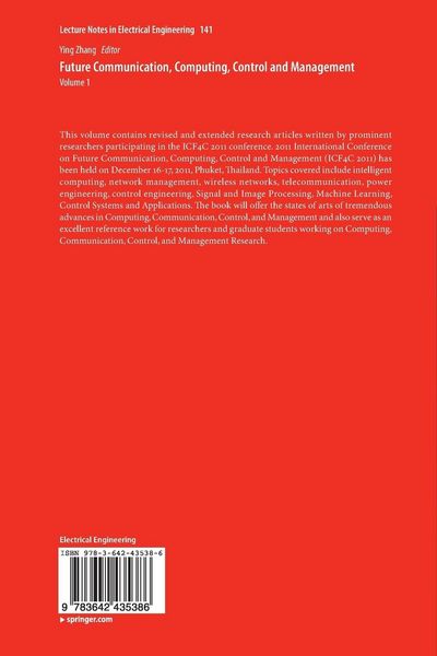 Produktbild: Future Communication, Computing, Control and Management