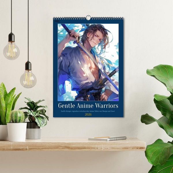Produktbild: Gentle Anime Warriors (Wandkalender 2026 DIN A3 hoch), CALVENDO Monatskalender