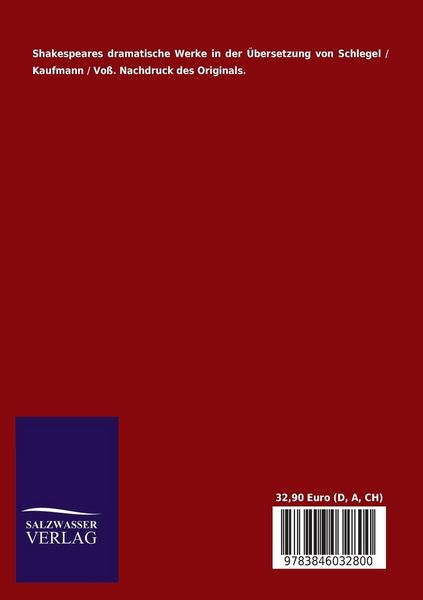 Produktbild: Shakespeares dramatische Werke