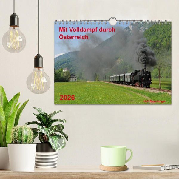 Produktbild: Mit Volldampf durch &Ouml;sterreich (Wandkalender 2026 DIN A4 quer), CALVENDO Monatskalender