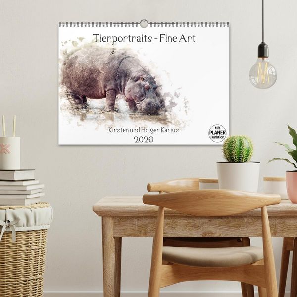 Produktbild: Tierportraits - Fine Art (Wandkalender 2026 DIN A3 quer), CALVENDO Monatskalender