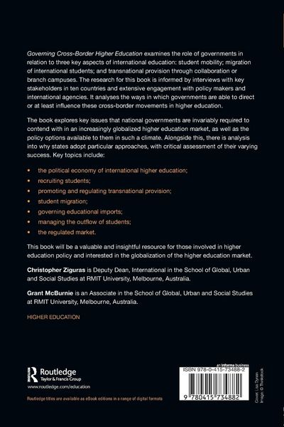 Produktbild: Governing Cross-Border Higher Education