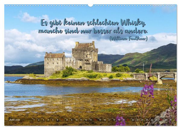 Produktbild: Whisky-Spr&uuml;che (hochwertiger Premium Wandkalender 2026 DIN A2 quer), Kunstdruck in Hochglanz