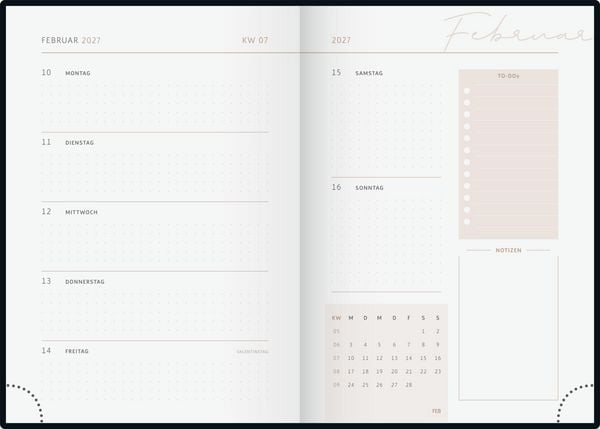 Produktbild: rido/id&eacute; 7021507017 Buchkalender Premium Young Line 2027 "Greeny" A5, Papier