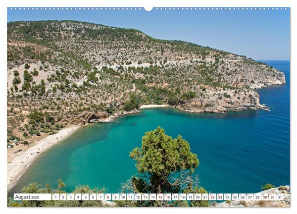 Produktbild: Thassos - Insel im Thrakischen Meer (Wandkalender 2026 DIN A2 quer), CALVENDO Monatskalender