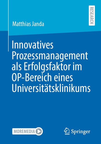 Produktbild: Innovatives Prozessmanagement als Erfolgsfaktor im OP-Bereich eines Universit&auml;tsklinikums