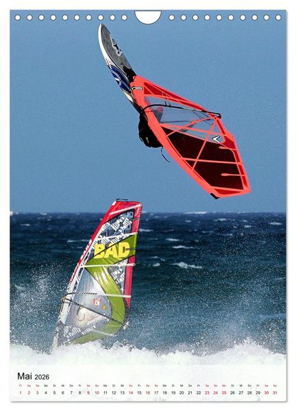 Produktbild: Windsurfen - Fun pur (Wandkalender 2026 DIN A4 hoch), CALVENDO Monatskalender
