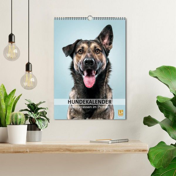 Produktbild: Hundekalender - Hunderassen im Portrait (Wandkalender 2026 DIN A3 hoch), CALVENDO Monatskalender