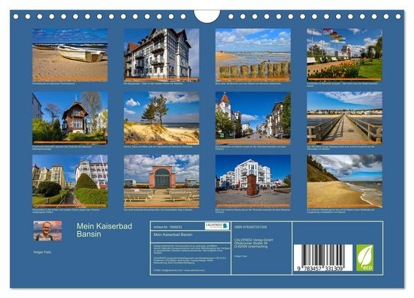 Produktbild: Mein Kaiserbad Bansin (Wandkalender 2026 DIN A4 quer), CALVENDO Monatskalender