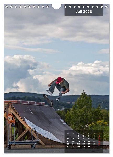 Produktbild: Mit dem Skateboard unterwegs (Wandkalender 2026 DIN A4 hoch), CALVENDO Monatskalender
