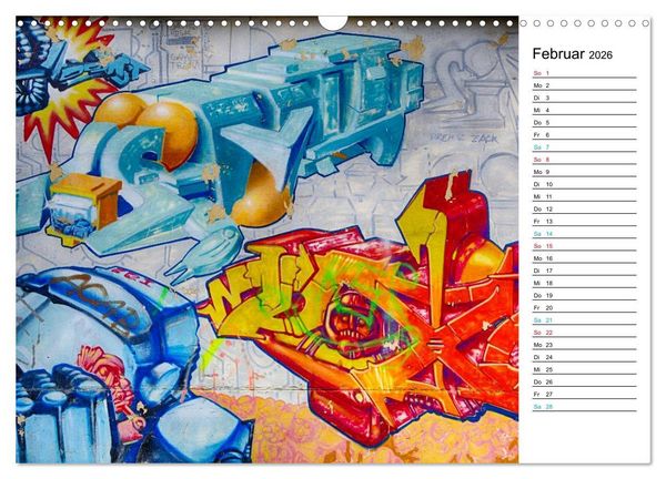 Produktbild: Dresden Graffiti (Wandkalender 2026 DIN A3 quer), CALVENDO Monatskalender