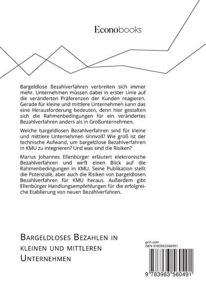 Produktbild: Bargeldloses Bezahlen in kleinen und mittleren Unternehmen. Chancen, Risiken und erfolgreiche Etablierung neuer Bezahlverfahren