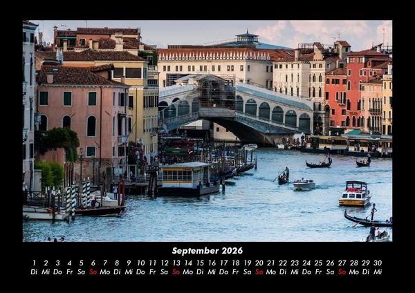 Produktbild: Venedig 2026 Fotokalender DIN A3