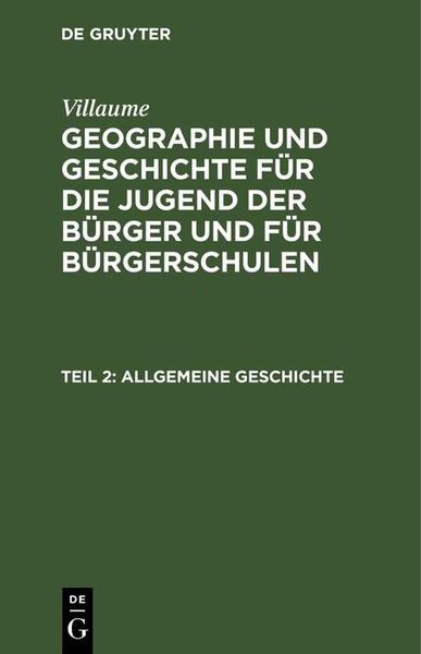 Produktbild: Allgemeine Geschichte