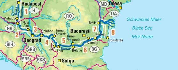 Produktbild: EuroVelo6 (Budapest - Schwarzes Meer) 1:100 000