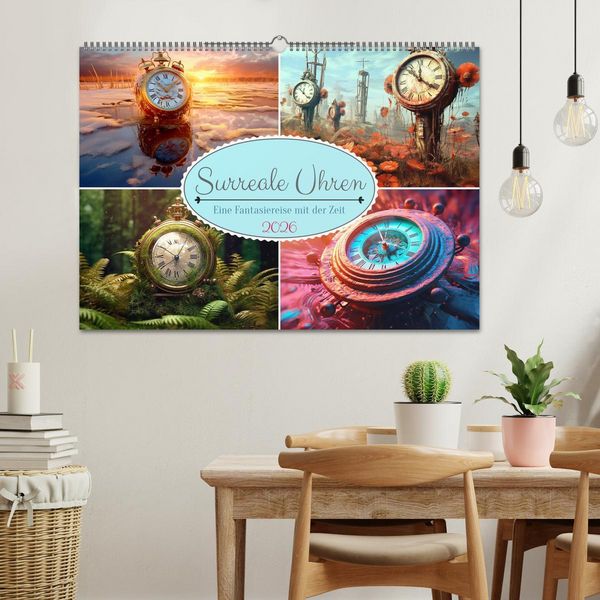 Produktbild: Surreale Uhren (Wandkalender 2026 DIN A2 quer), CALVENDO Monatskalender