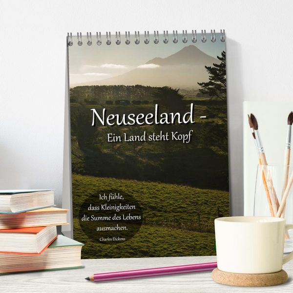 Produktbild: Neuseeland - Ein Land steht Kopf (Tischkalender 2026 DIN A5 hoch), CALVENDO Monatskalender