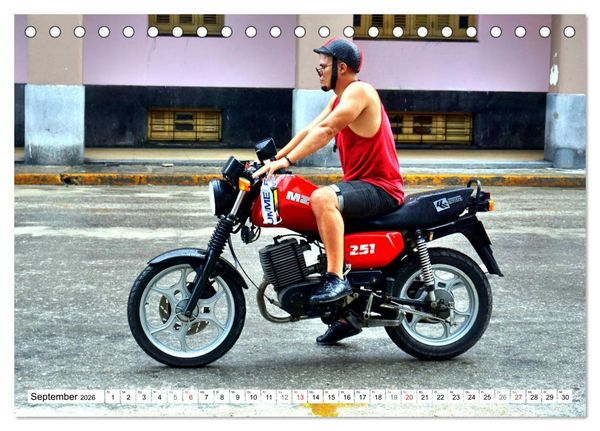 Produktbild: MZ ETZ 251 - Letztes Motorrad der DDR (Tischkalender 2026 DIN A5 quer), CALVENDO Monatskalender