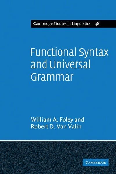 Produktbild: Functional Syntax and Universal Grammar