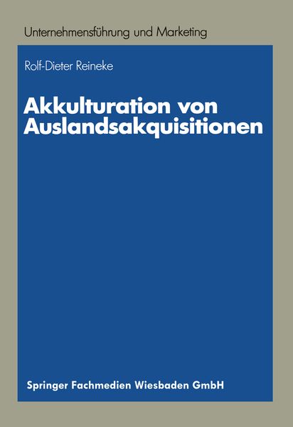 Produktbild: Akkulturation von Auslandsakquisitionen