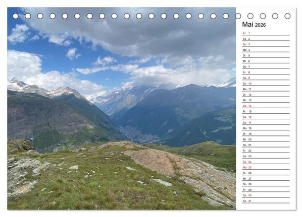 Produktbild: Alpenauszeit - Bergmomente f&uuml;rs Herz (Tischkalender 2026 DIN A5 quer), CALVENDO Monatskalender
