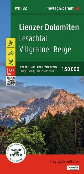 Produktbild: Freytag & berndt Wanderkarte WK 182 Lienzer Dolomiten, Lesachtal - Villgratner Berge 1:50.000