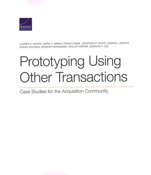 Produktbild: Prototyping Using Other Transactions