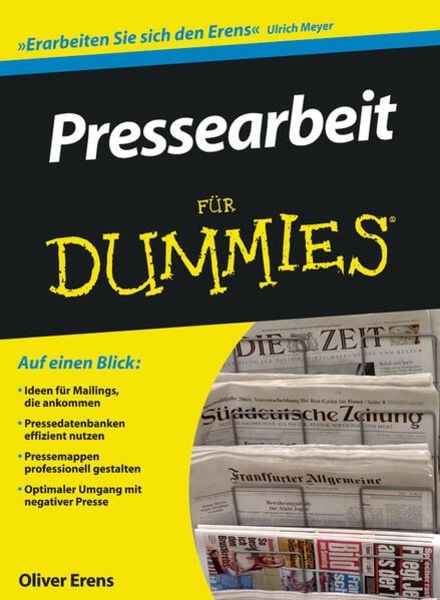 Pressearbeit für Dummies