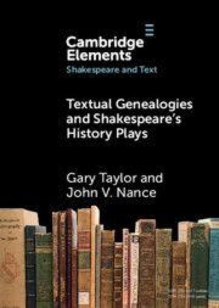 Produktbild: Textual Genealogies and Shakespeare's History Plays