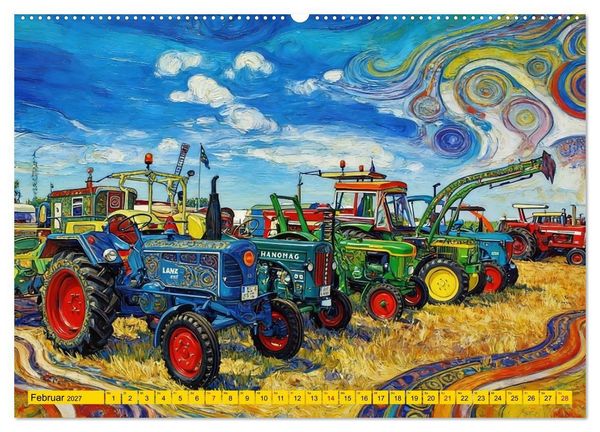 Produktbild: Farbenfrohes Landleben (Wandkalender 2027 DIN A2 quer), CALVENDO Monatskalender