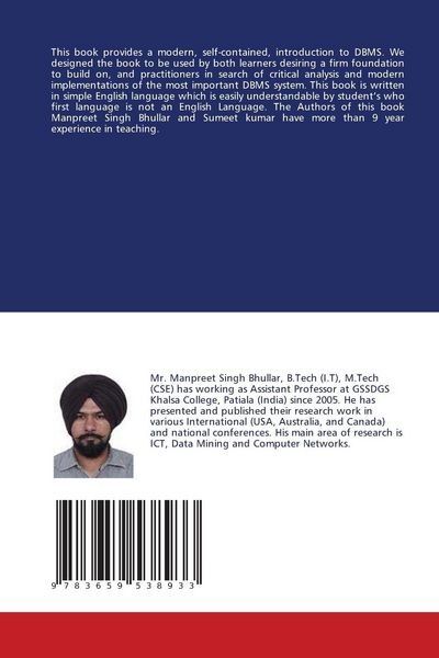 Produktbild: Basics of Database Management System