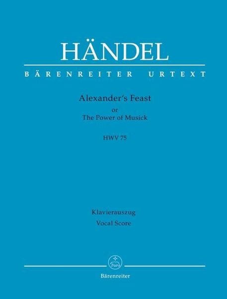 Produktbild: H&auml;ndel, G: Alexanders Feast HWV 75