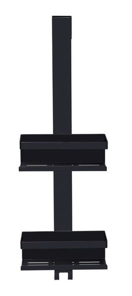 Produktbild: Duschcaddy Mod. Bribano Duo, schwarz, Edelstahl, 23x71x18 cm, Einh&auml;ngen ohne Bohren