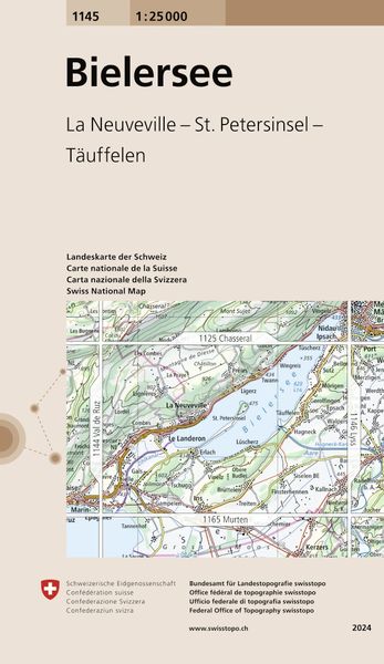 Swisstopo 1 : 25 000 Bielersee, Sonstige von , Swisstopo, 9783302011455