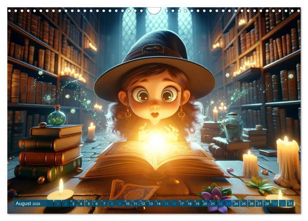 Produktbild: Hexenwelten: Ein Jahr voller Magie und Mysterien (Wandkalender 2026 DIN A3 quer), CALVENDO Monatskalender