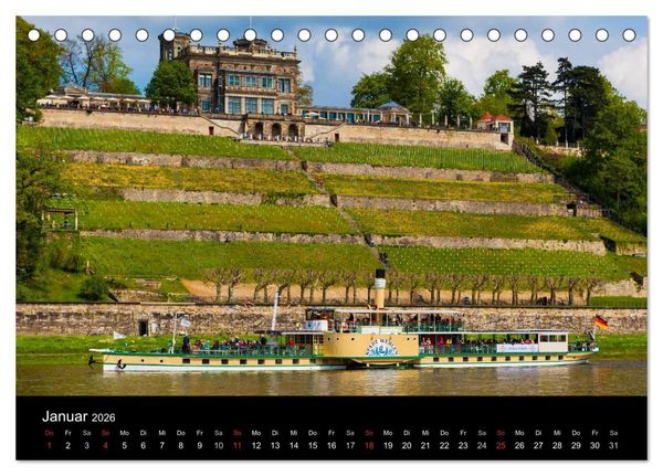 Produktbild: Schaufelraddampfer (Tischkalender 2026 DIN A5 quer), CALVENDO Monatskalender