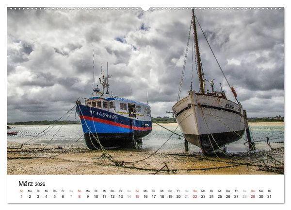 Produktbild: Bretonische Impressionen (hochwertiger Premium Wandkalender 2026 DIN A2 quer), Kunstdruck in Hochglanz