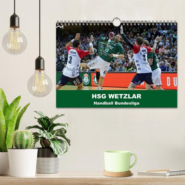 Produktbild: Handball Bundesliga - HSG Wetzlar (Wandkalender 2026 DIN A4 quer), CALVENDO Monatskalender